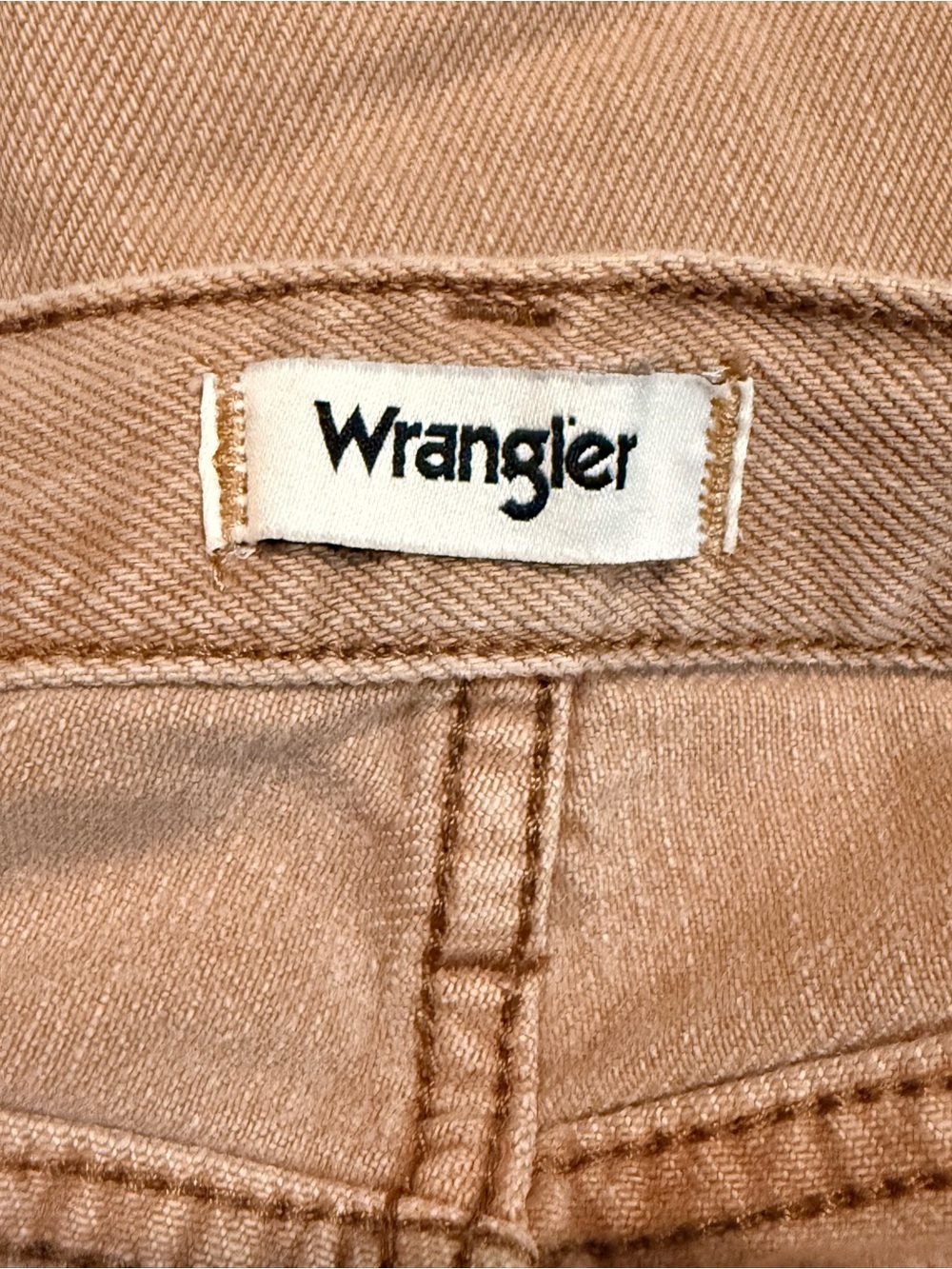 Wrangler Westward High Rise Bootcut Jeans Tan Khaki Earth Wash Size 29 NWOT - Picture 5 of 10